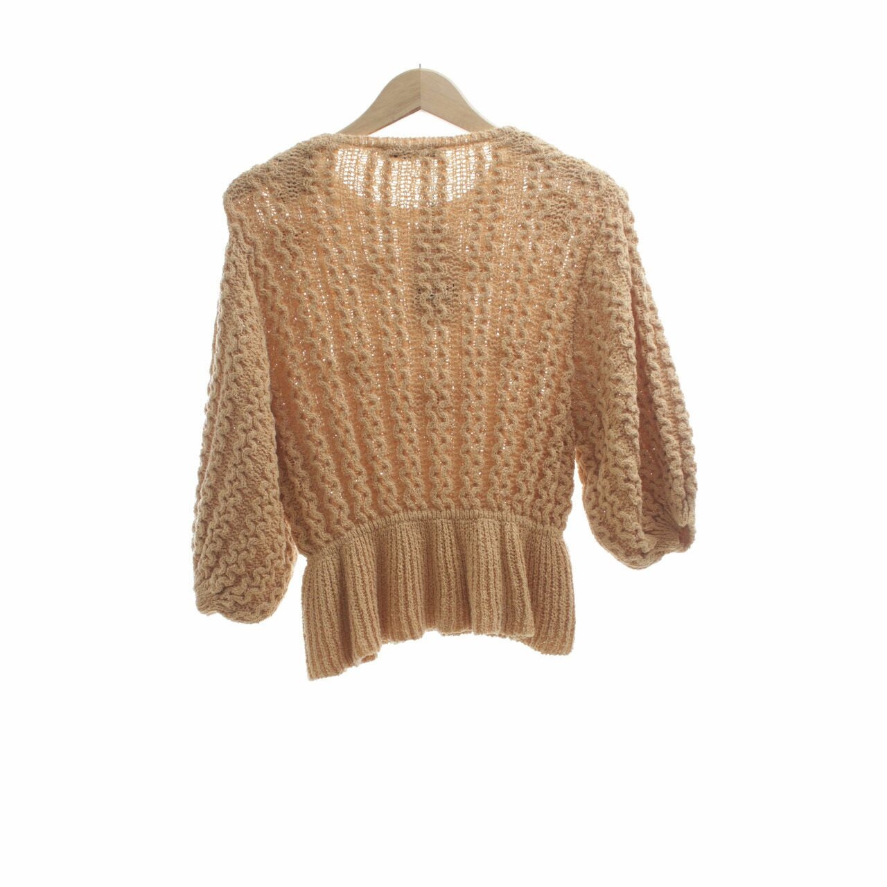 Zara Yellow Knit Blouse