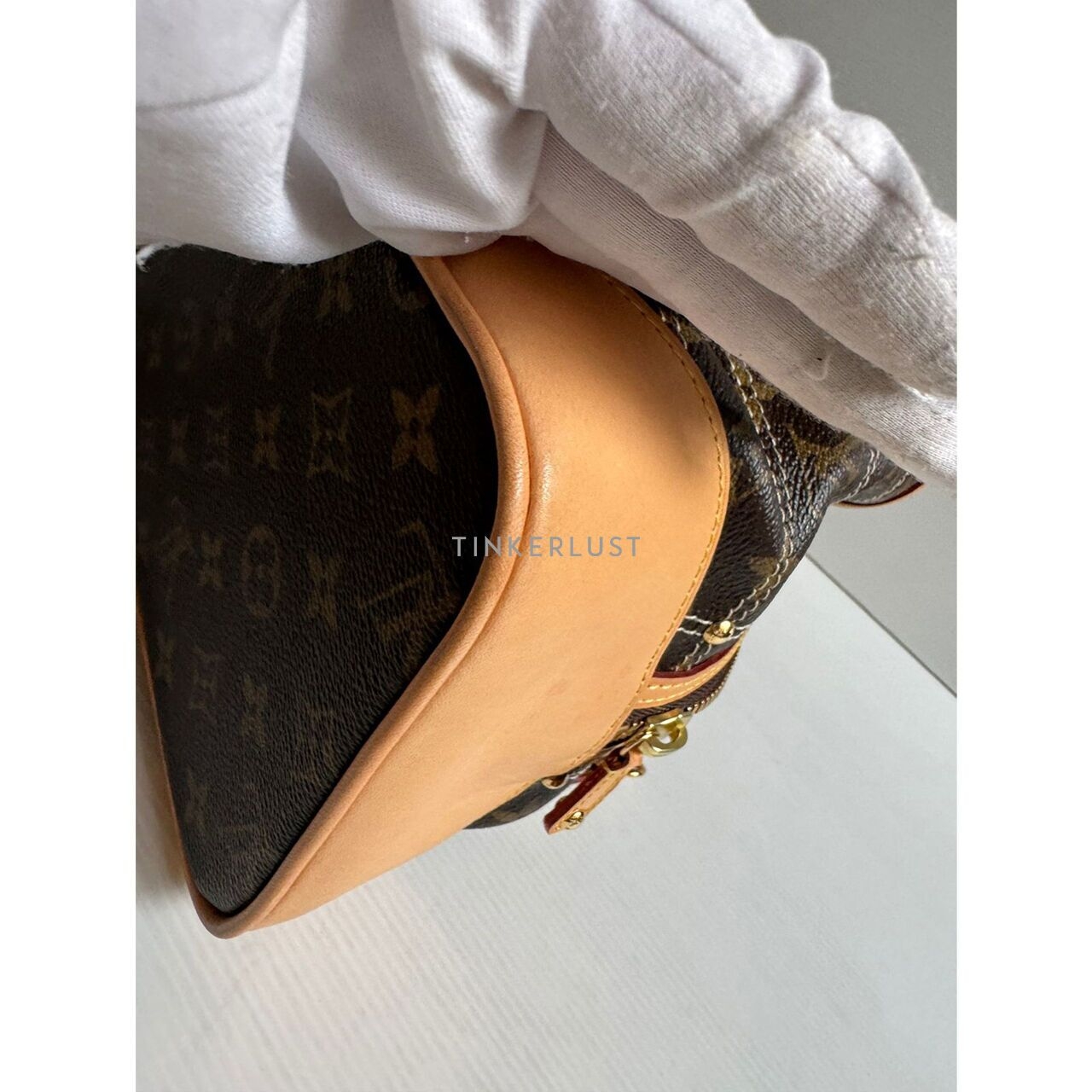 Louis Vuitton Rivet Brown Monogram Canvas 2007 Shoulder Bag