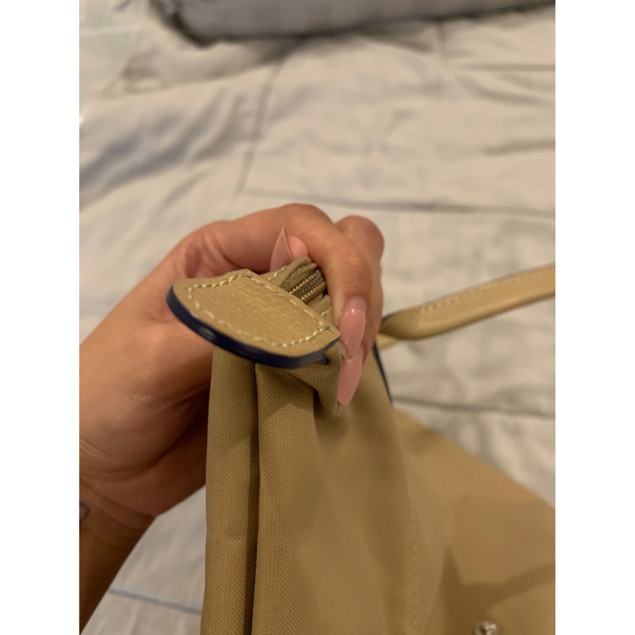 Longchamp Beige Tote Bag