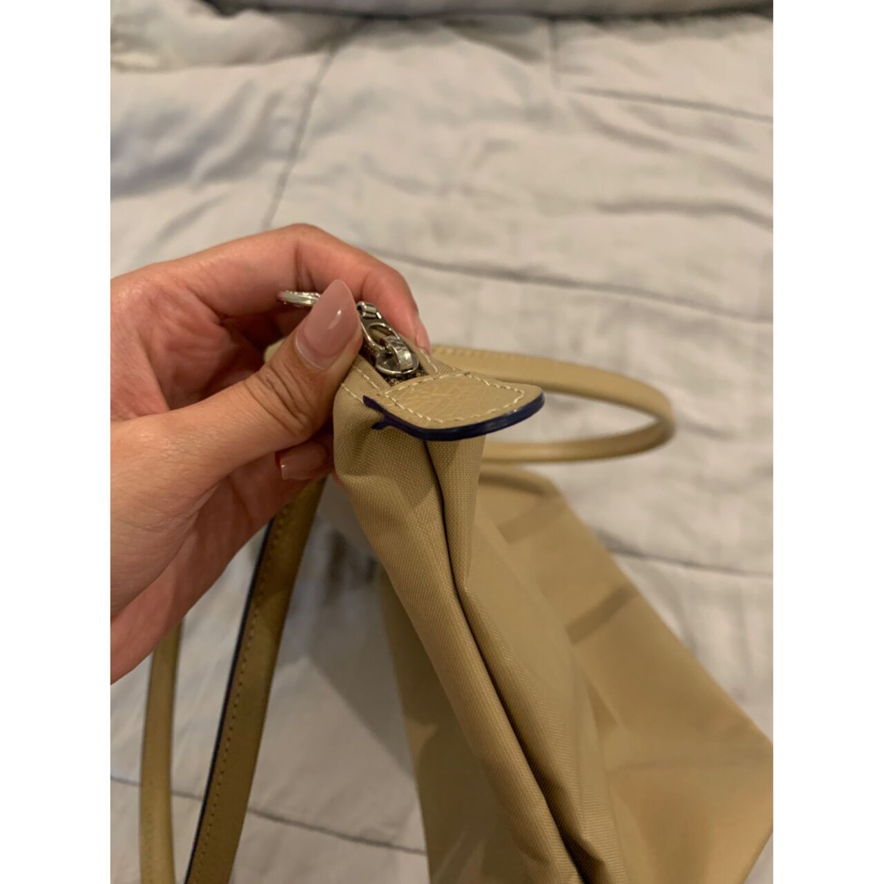 Longchamp Beige Tote Bag