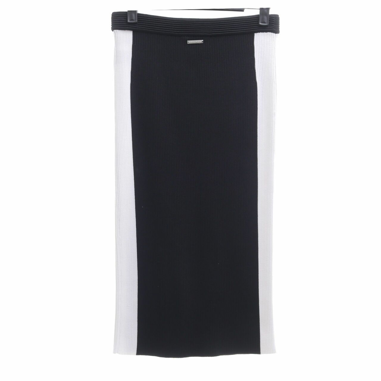 Michael Kors Black & White Midi Skirt