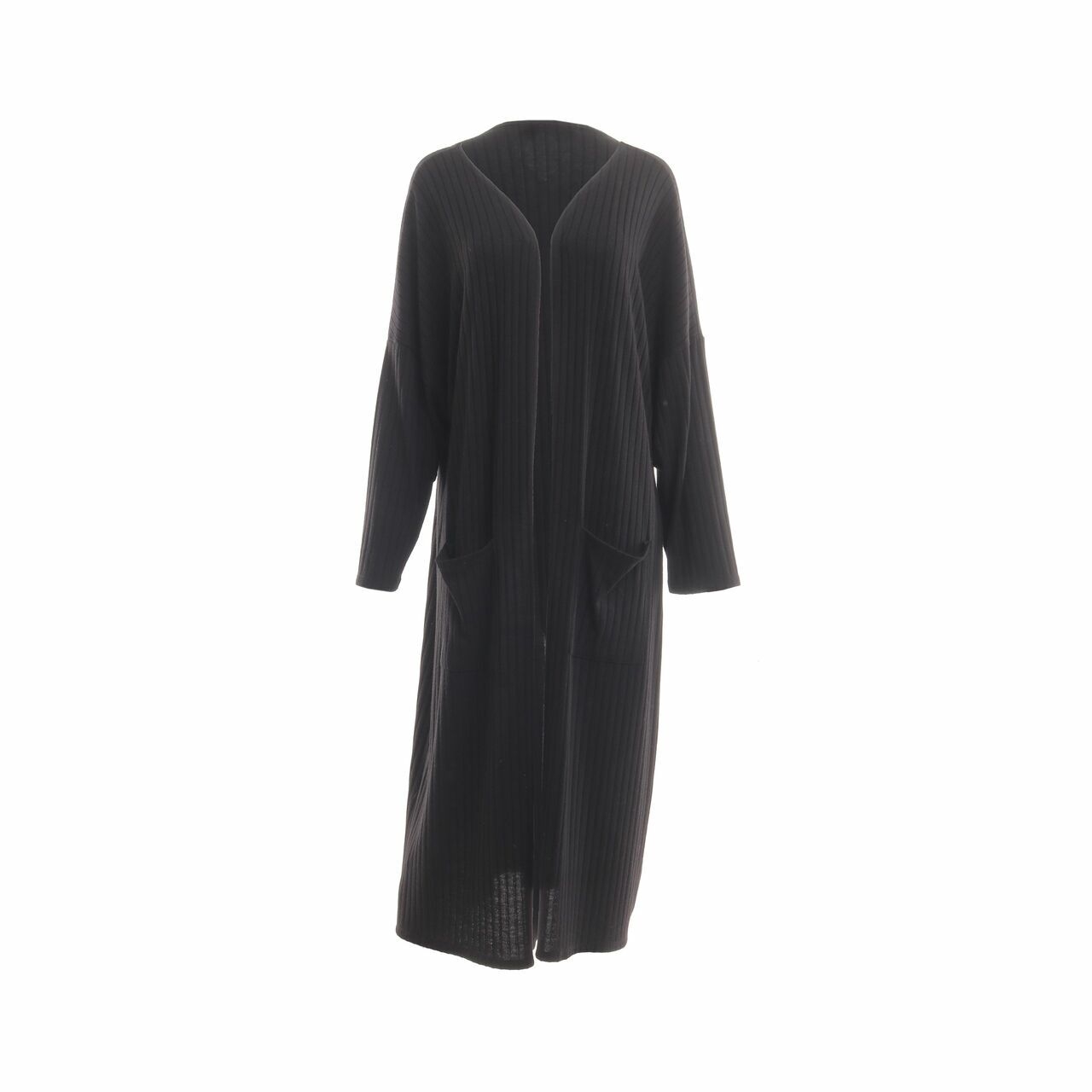 Mango Black Long Cardigan