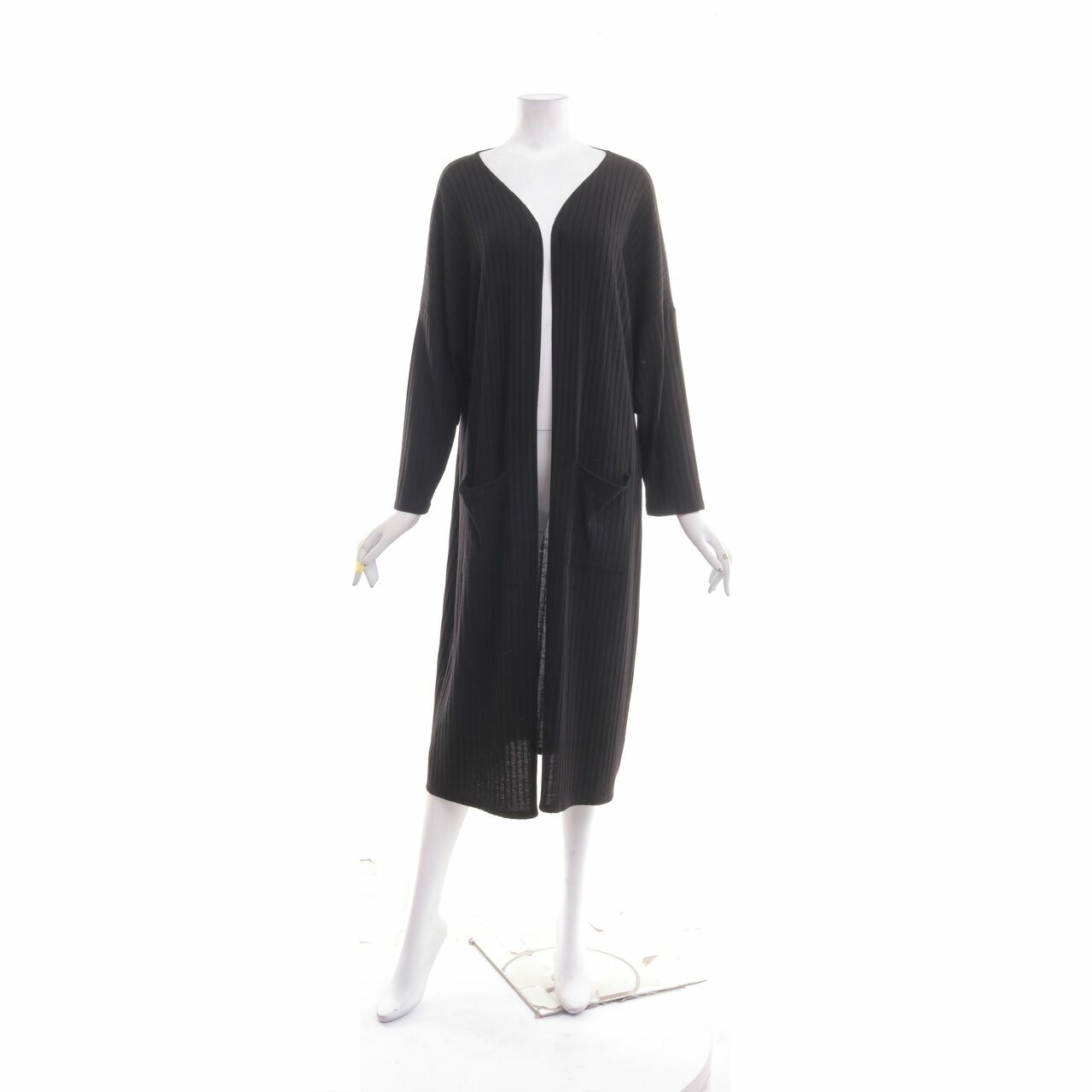 Mango Black Long Cardigan