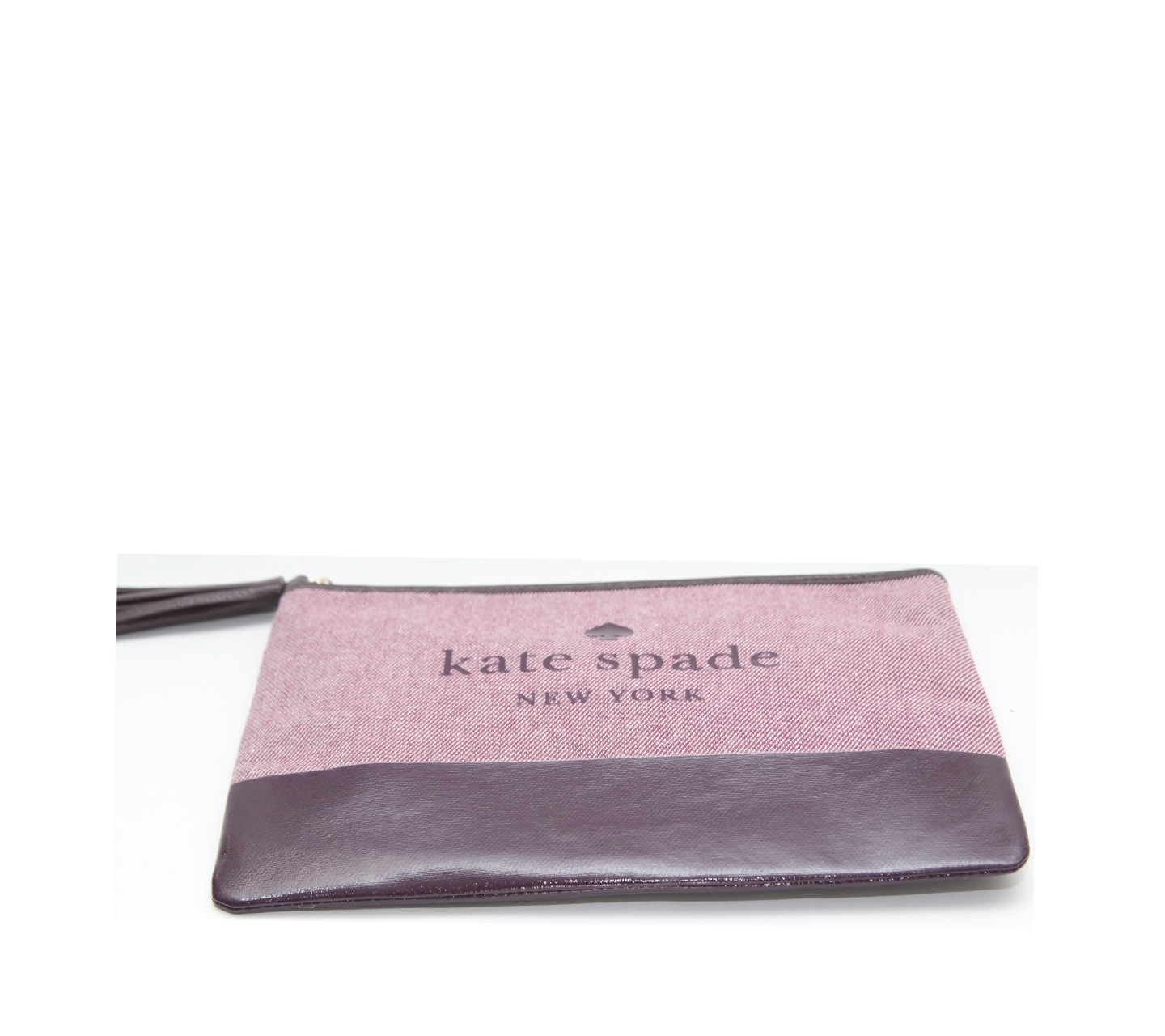 Kate Spade Wine Ash Street Logo Tassel Pouch