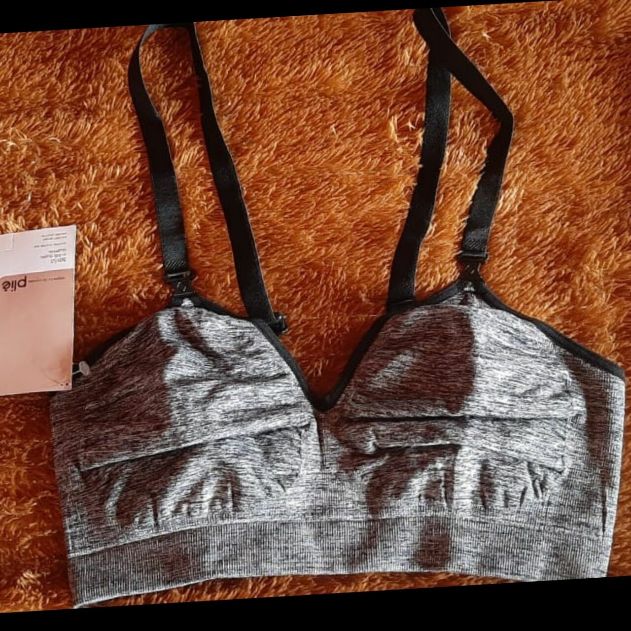 Plie Indonesia Grey Sport Bra Sleeveless