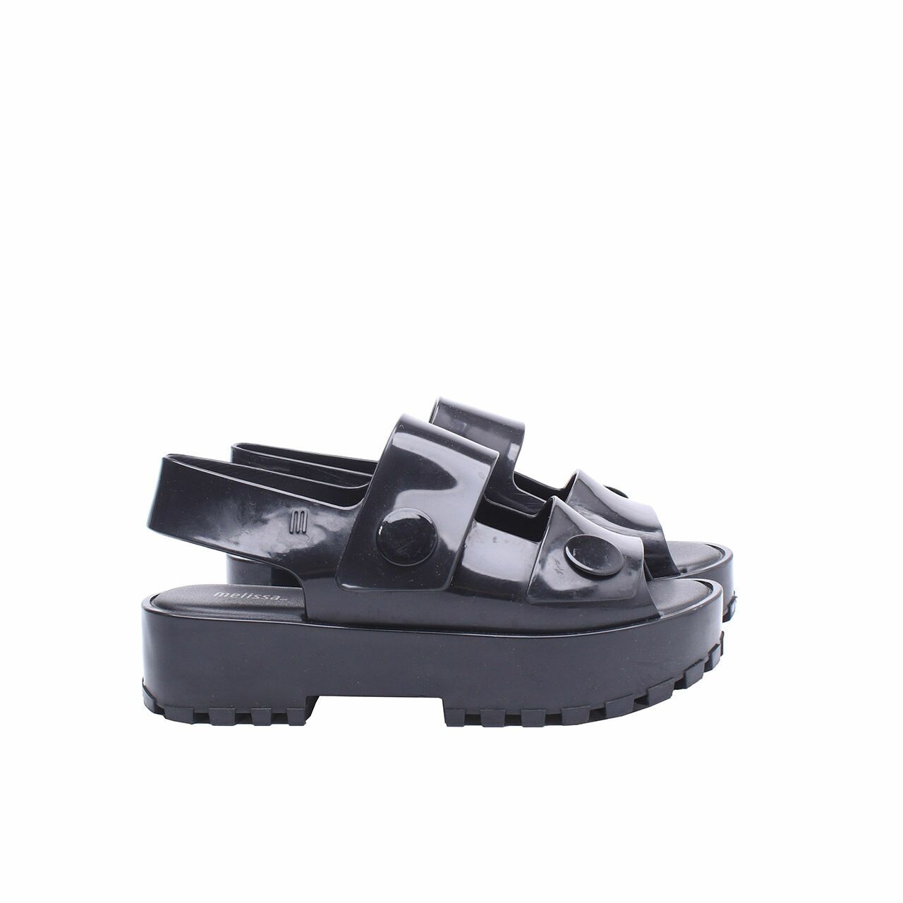 Melissa Black Strap Sandals