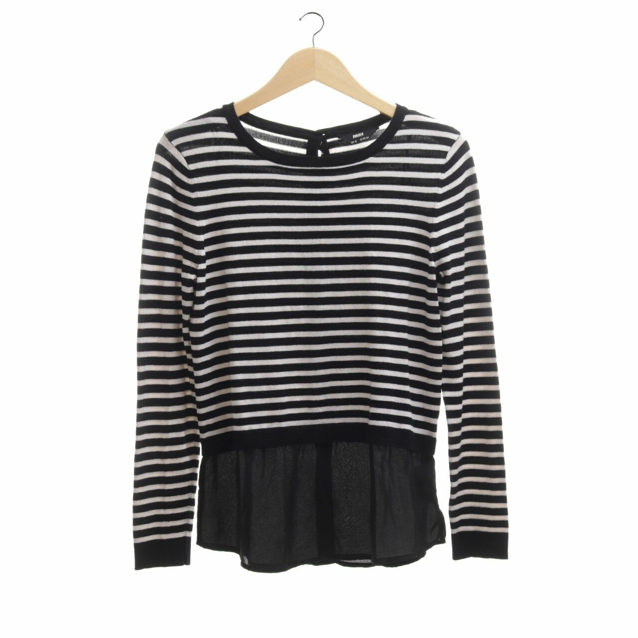 Max Black & White Stripes Blouse