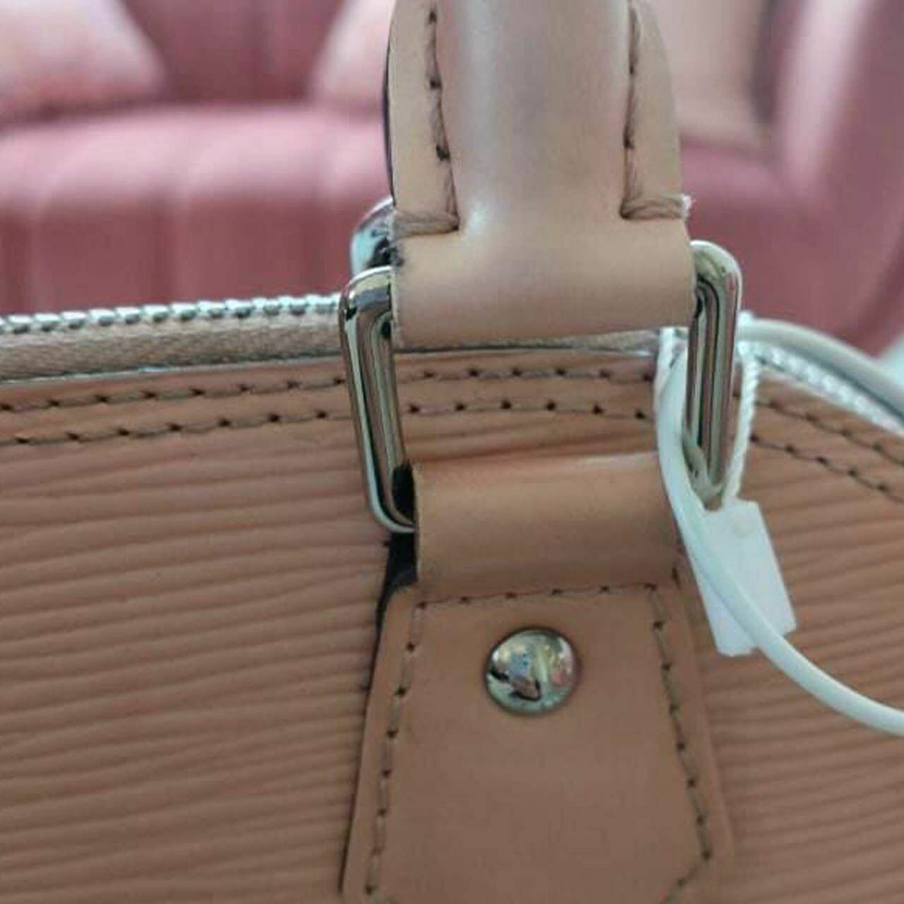 Louis Vuitton Epi Alma BB Rose Gold Satchel