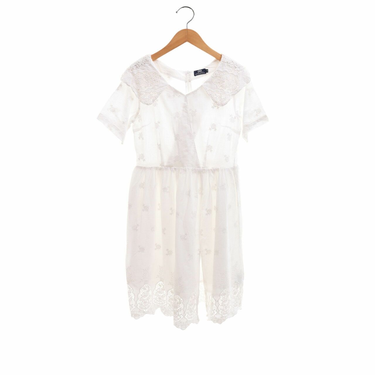 Label Eight White Lace Midi Dress