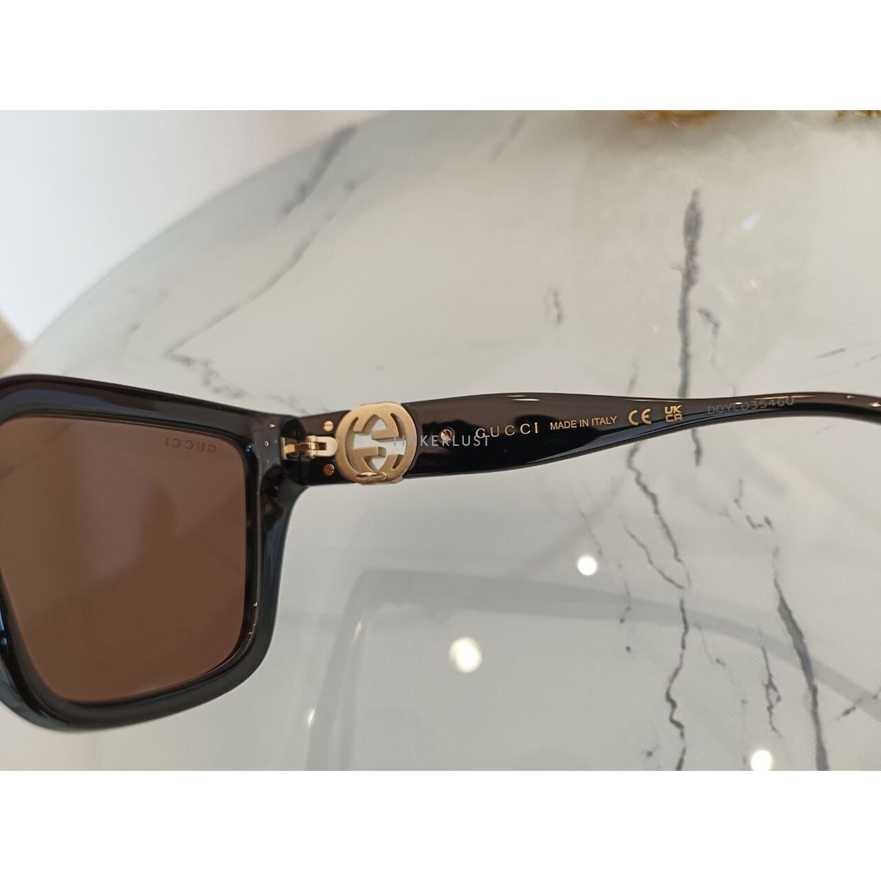 Gucci Black With Removeable Strap Chain Sunglasses 