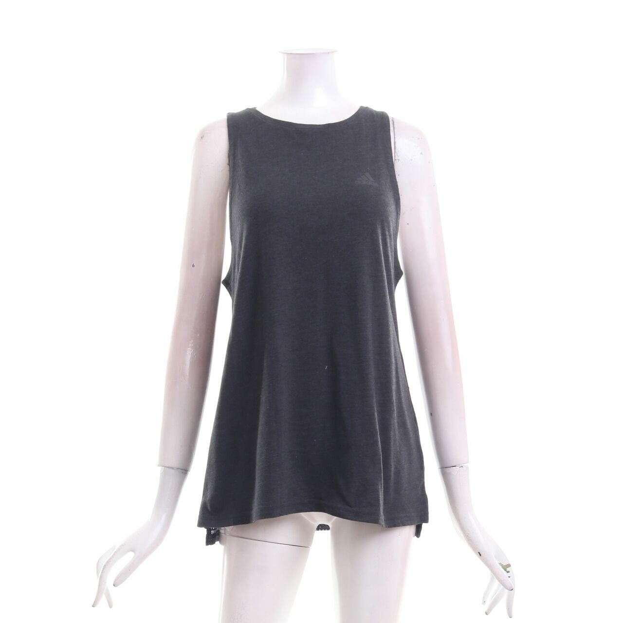 Adidas Grey Boxy Tank Aero Sleeveless