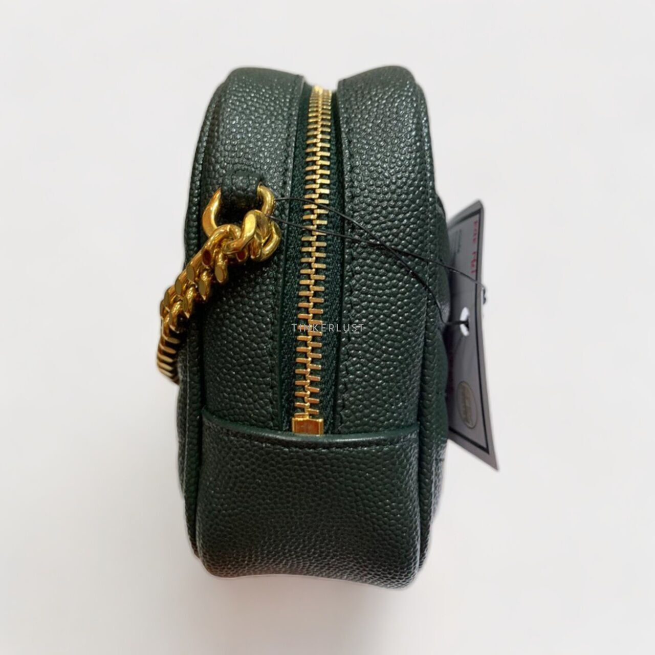 Saint Laurent Mini Lou Camera Bag Caviar Dark Green 2022 Sling Bag