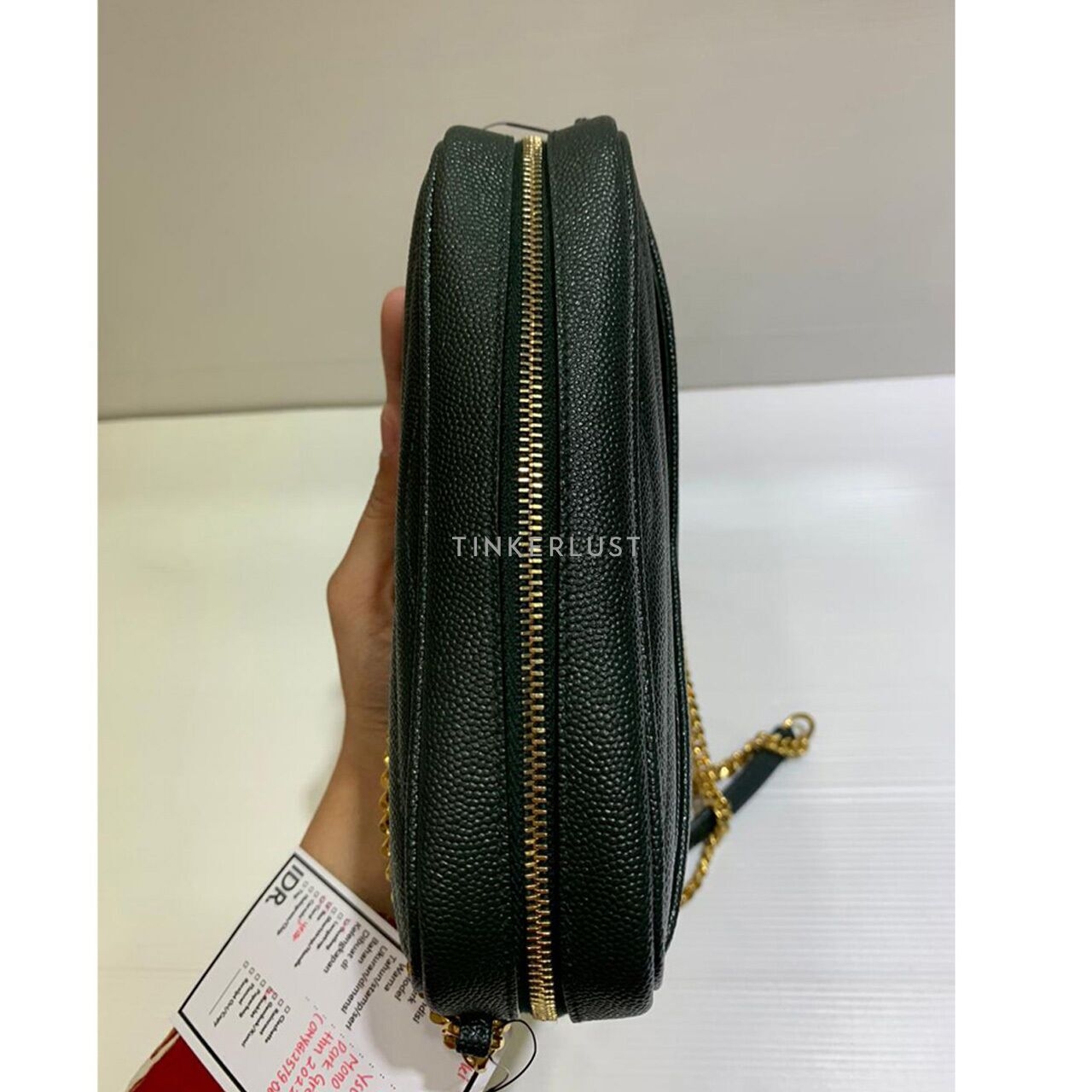 Saint Laurent Mini Lou Camera Bag Caviar Dark Green 2022 Sling Bag