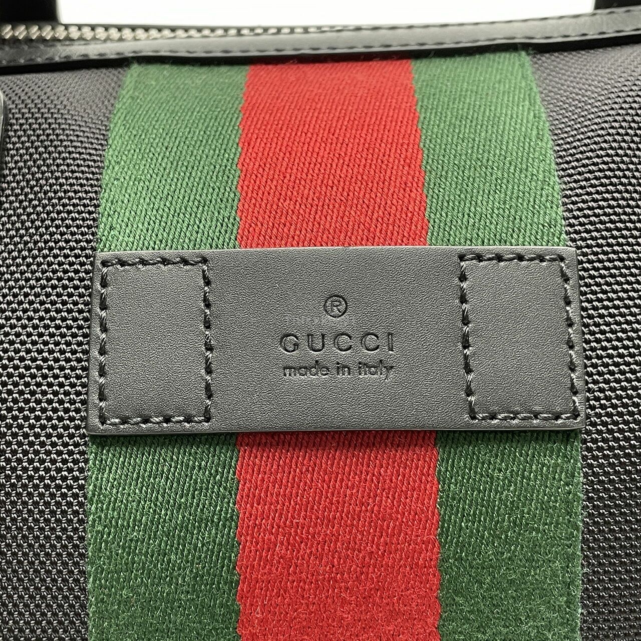 Gucci Nylon Black Top Handle Satchel