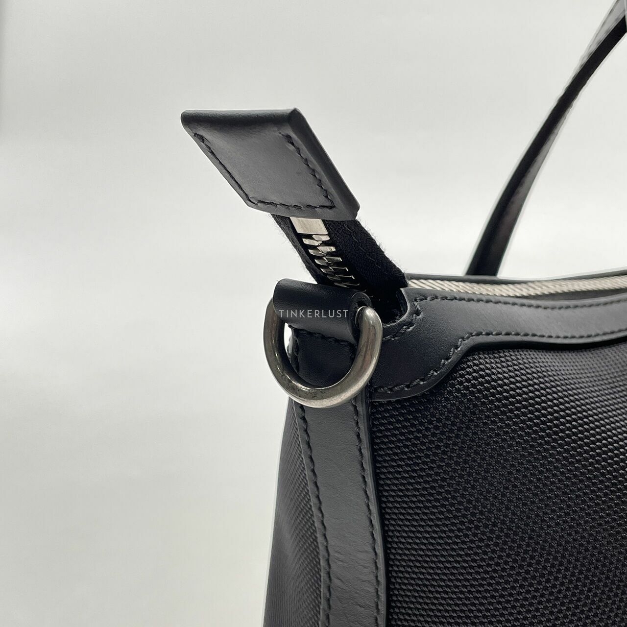 Gucci Nylon Black Top Handle Satchel