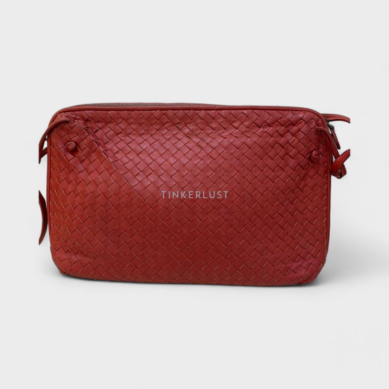 Bottega Veneta Nodini XL Red Shoulder Bag