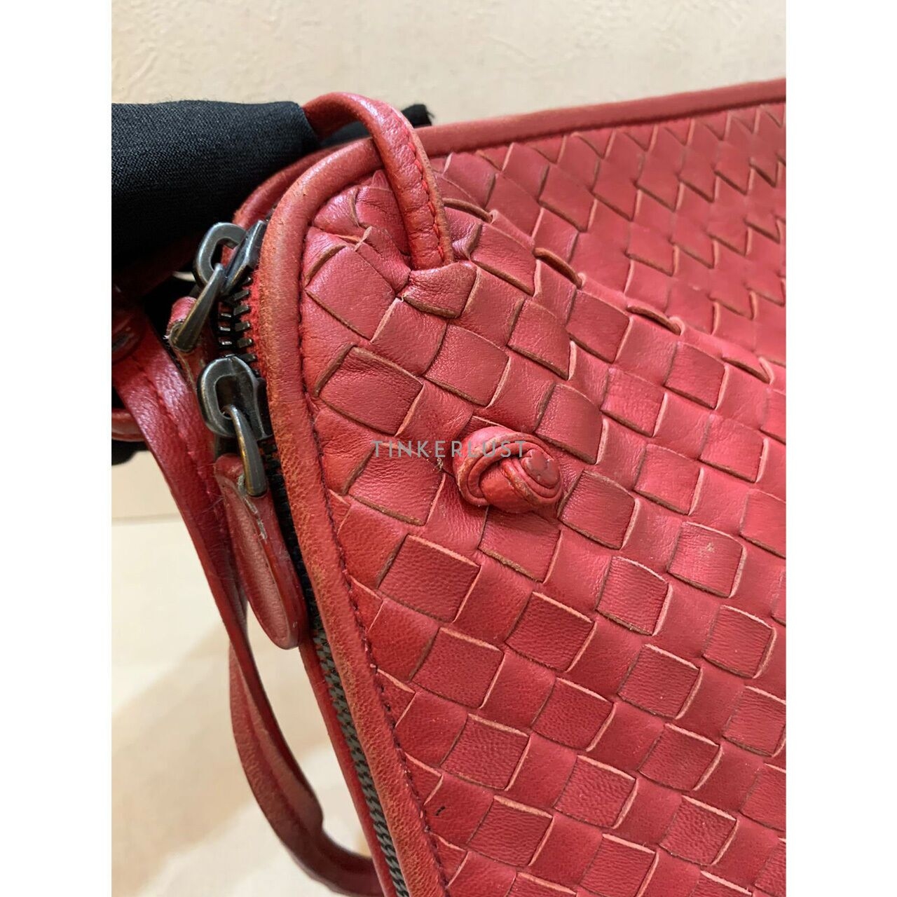 Bottega Veneta Nodini XL Red Shoulder Bag