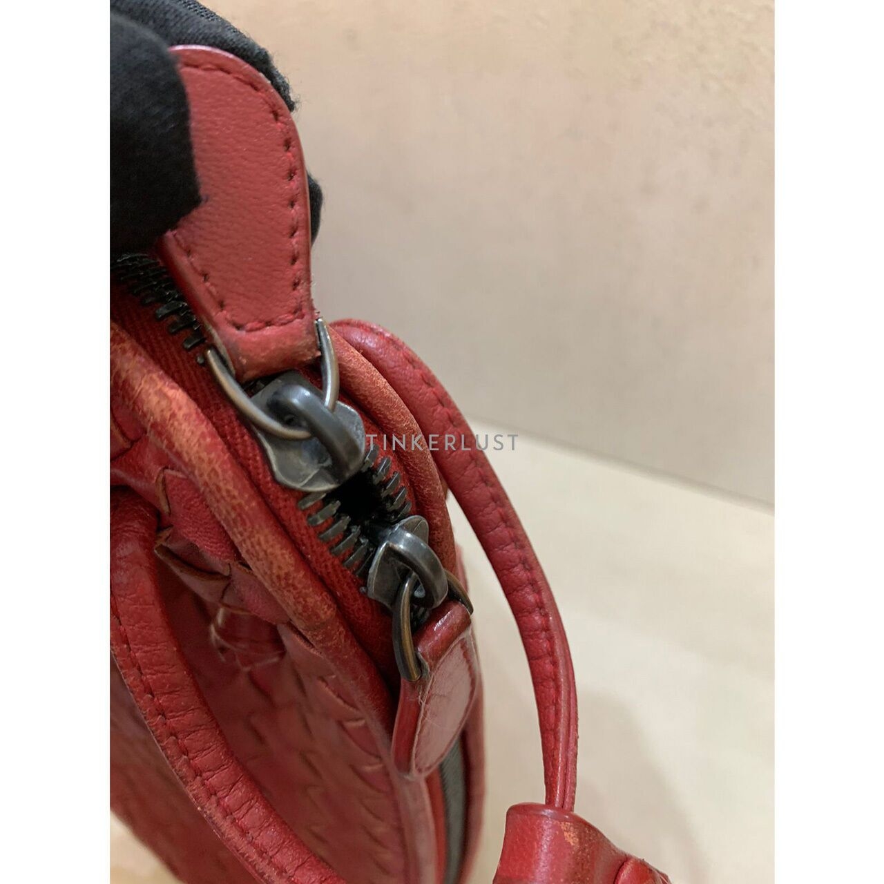 Bottega Veneta Nodini XL Red Shoulder Bag