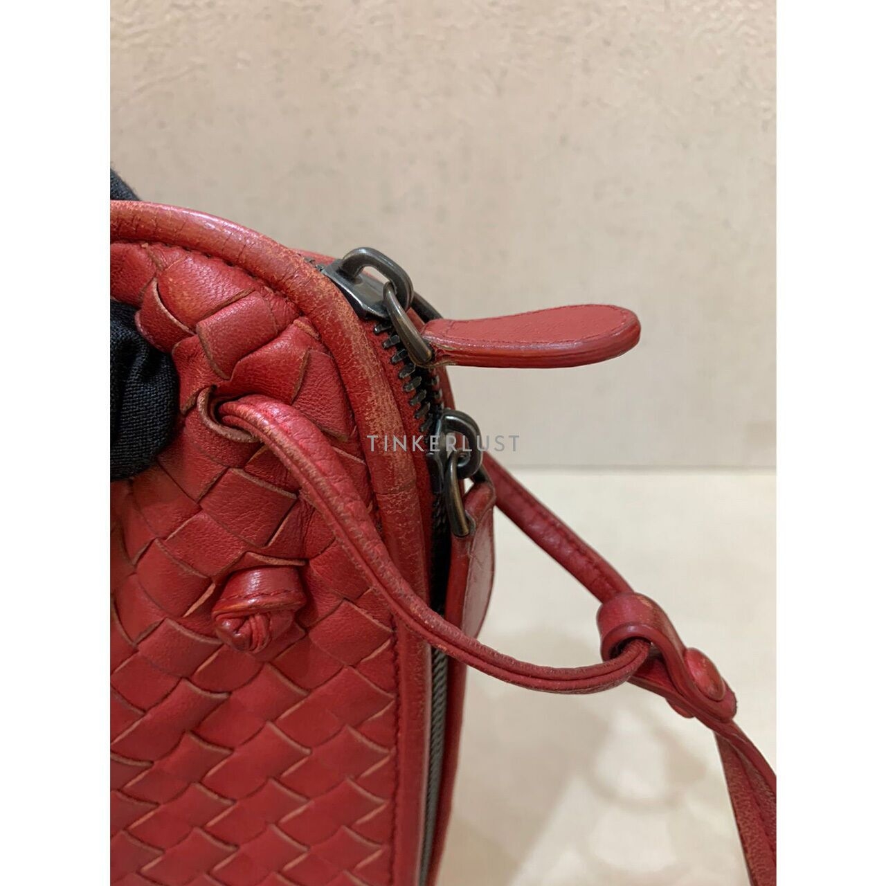 Bottega Veneta Nodini XL Red Shoulder Bag