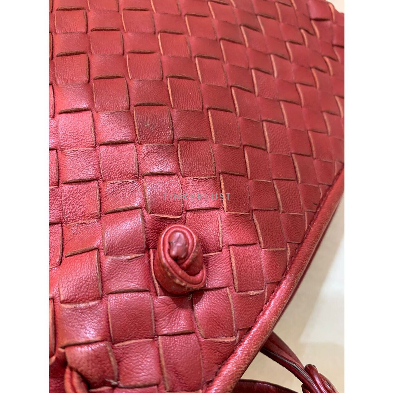 Bottega Veneta Nodini XL Red Shoulder Bag