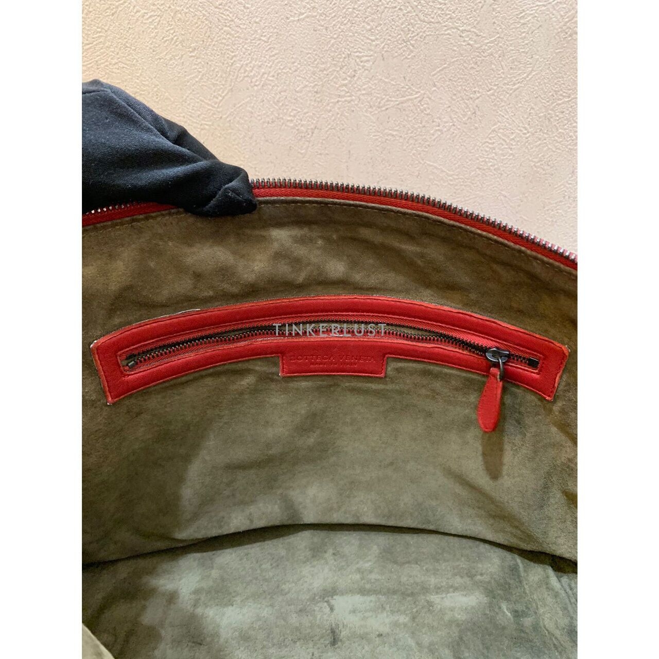 Bottega Veneta Nodini XL Red Shoulder Bag