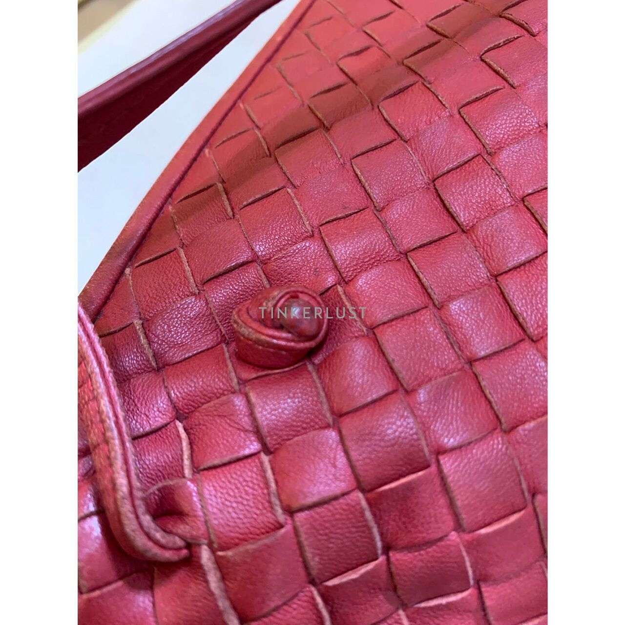 Bottega Veneta Nodini XL Red Shoulder Bag