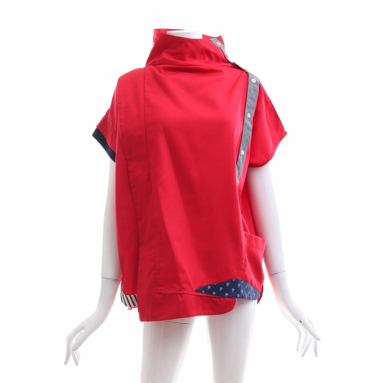 Oline Workrobe Red Blouse