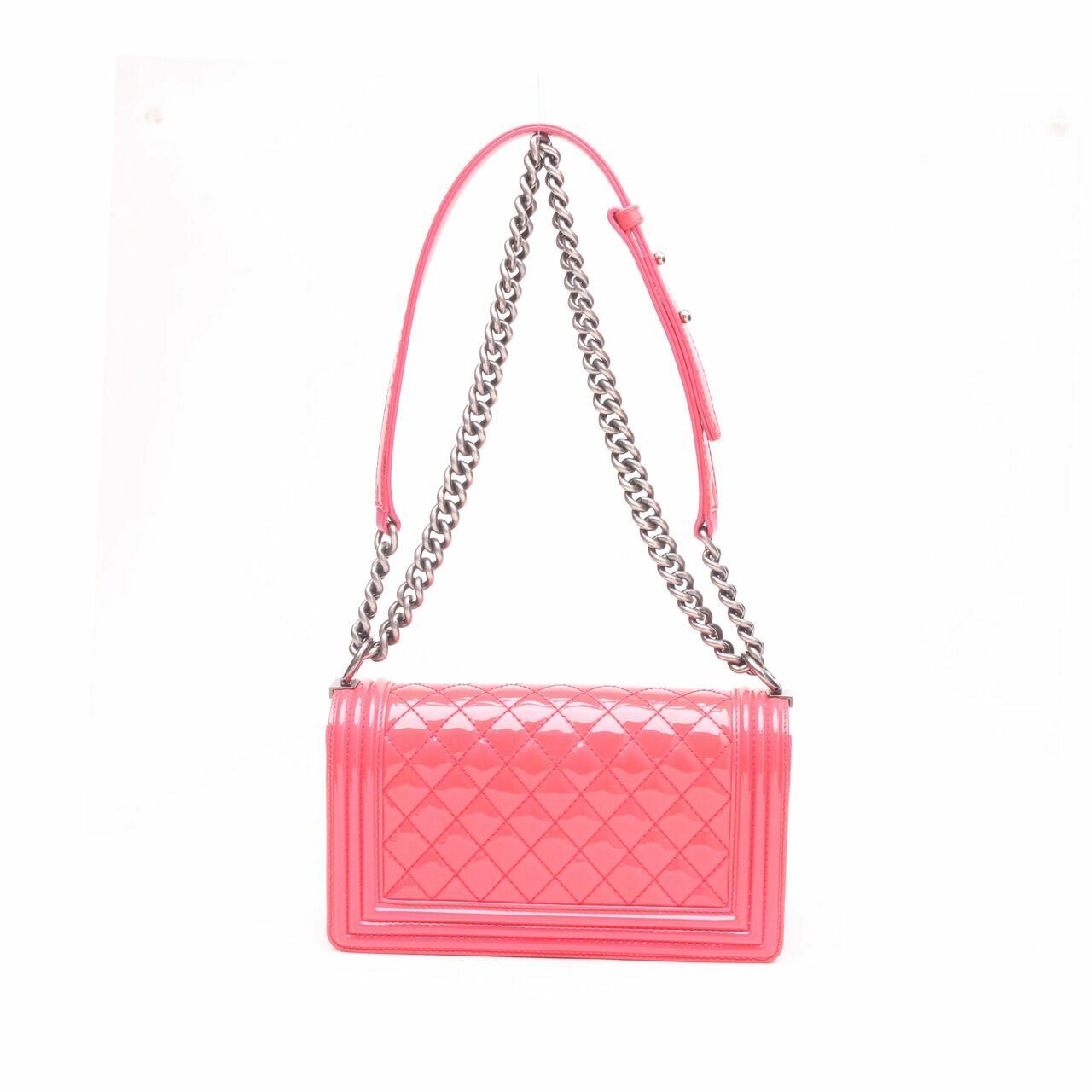 Chanel Boy Medium in Red Patent Shoulder Bag