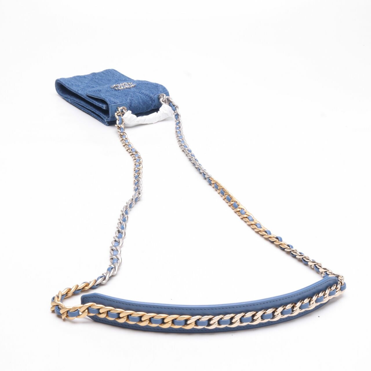 Chanel Phone Holder 19 Denim Sling Bag