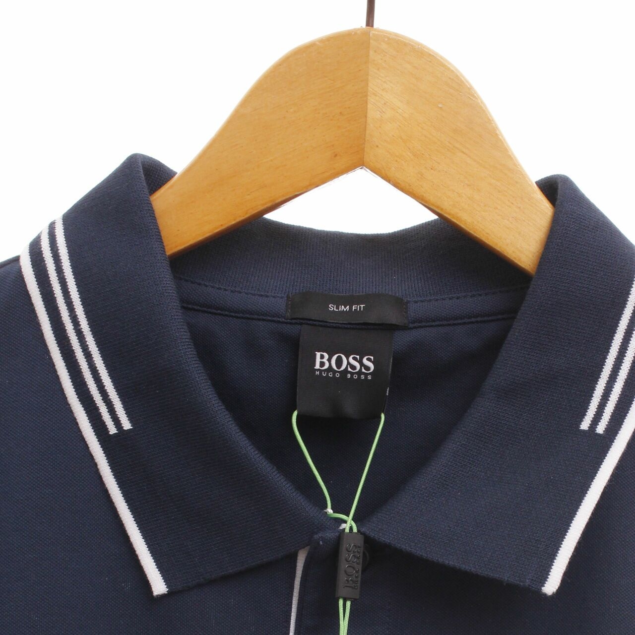 Hugo Boss Slim Fit Polo In Blue Logo sz XL