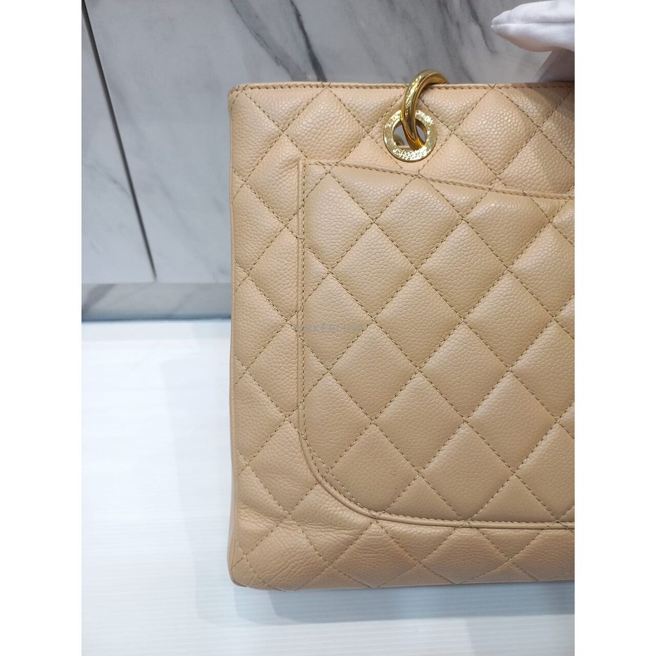 Chanel GST Beige Caviar #17 2012 Tote Bag