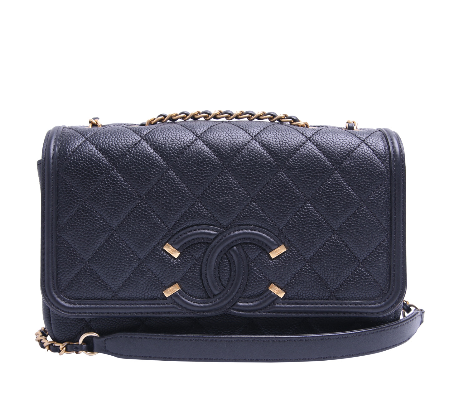 Chanel CC Filgree Quilted Sling Bag