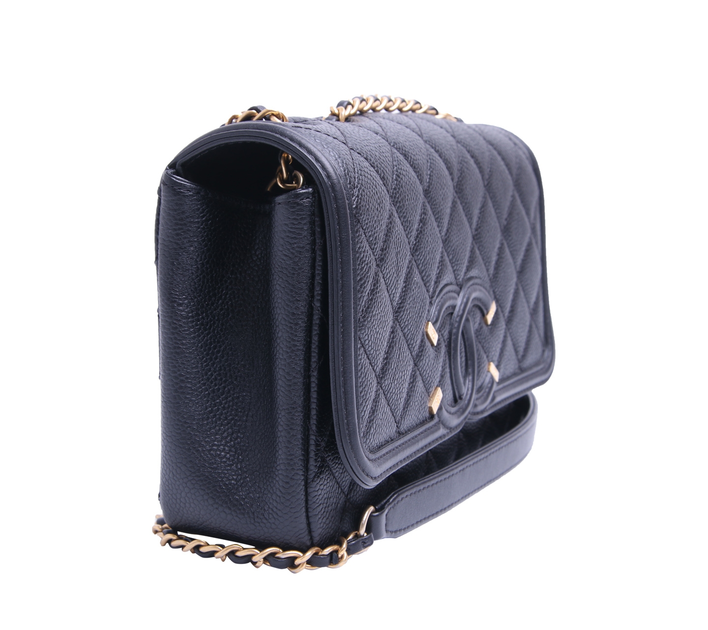 Chanel CC Filgree Quilted Sling Bag