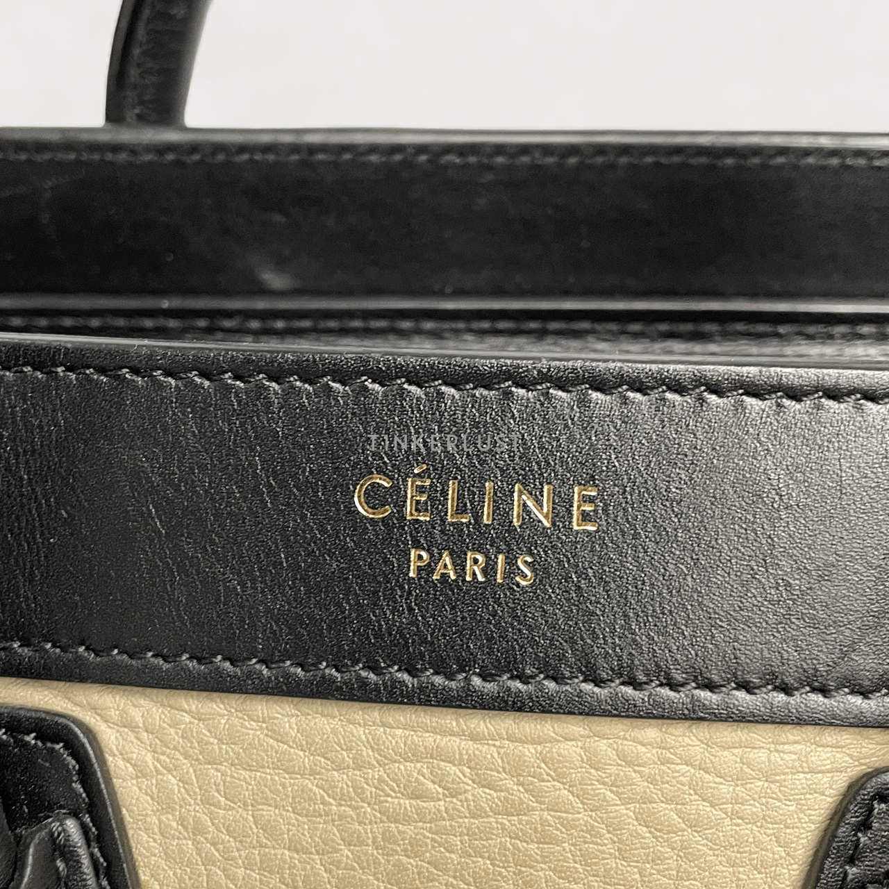 Celine  Nano Tri-Color Leather Luggage Bag