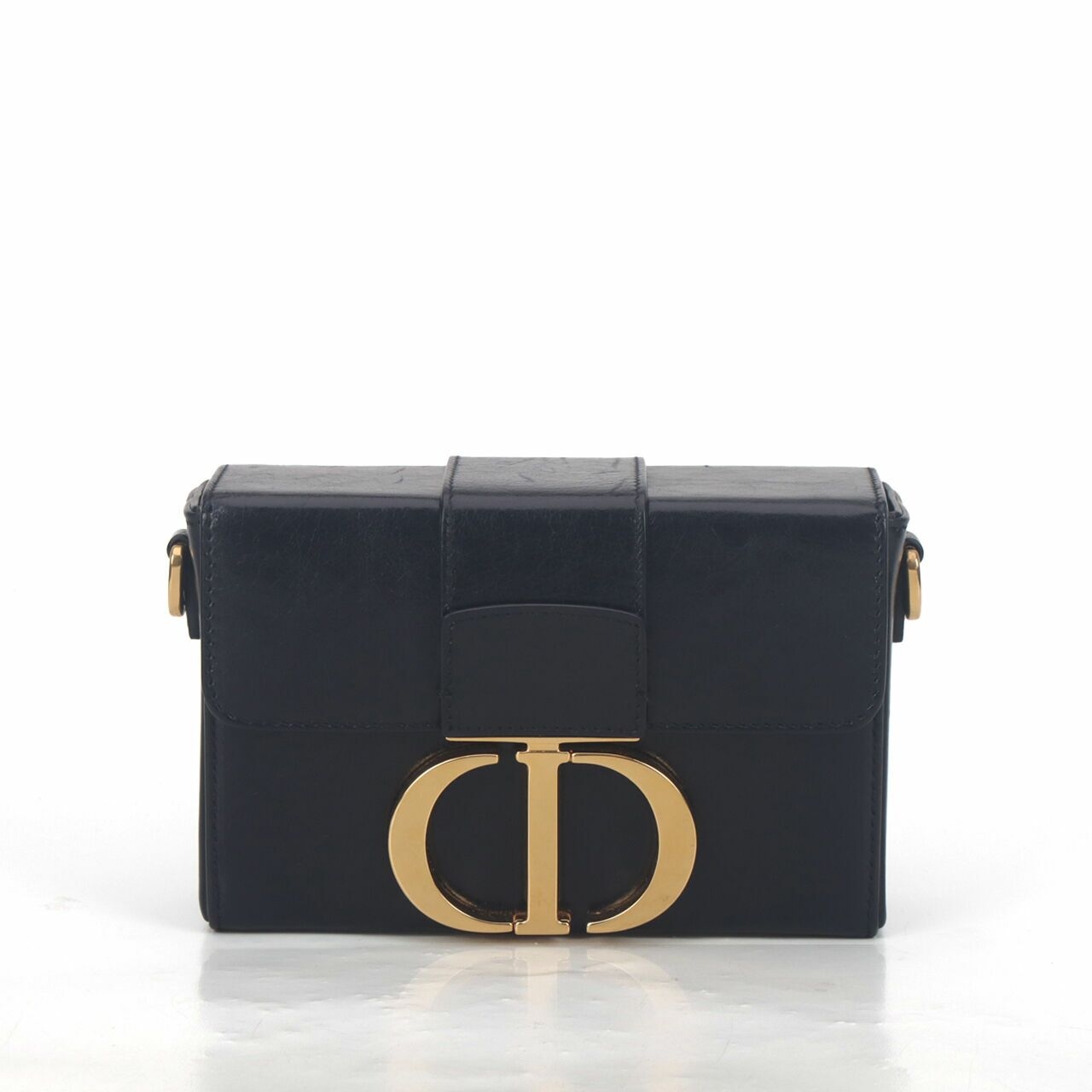 Christian Dior 30 Montaigne Mini Black Calfskin Sling Bag