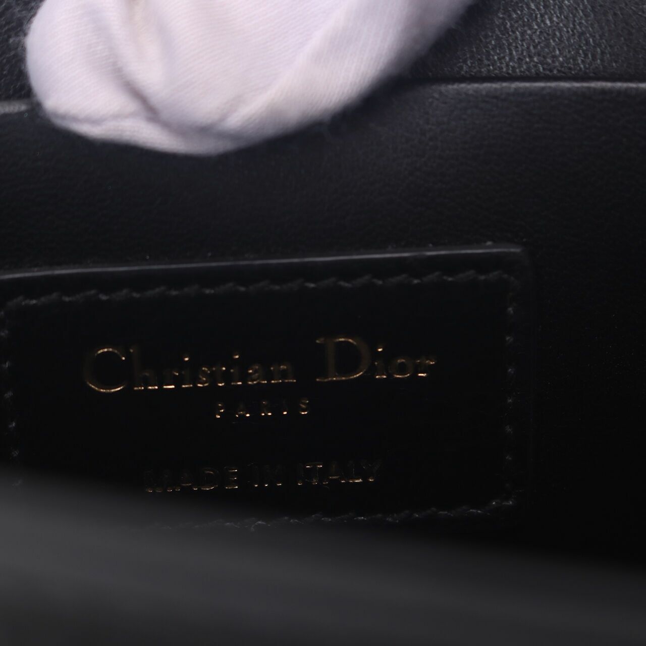 Christian Dior 30 Montaigne Mini Black Calfskin Sling Bag