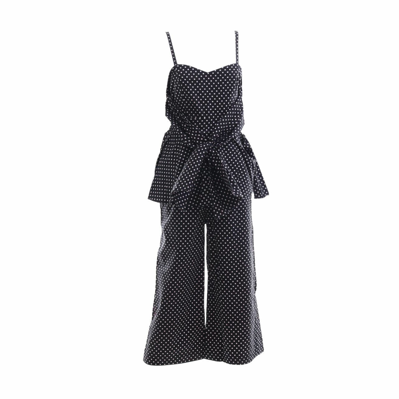 Luna Habit Black Polkadots Jumpsuit