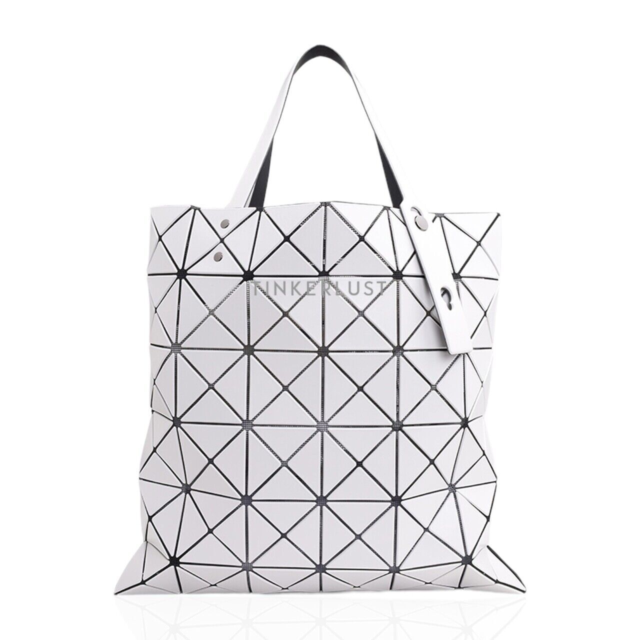 Bao Bao Issey Miyake Lucent in Light Grey Matte Tote Bag 