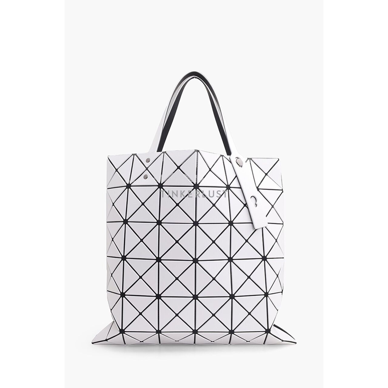 Bao Bao Issey Miyake Lucent in Light Grey Matte Tote Bag 