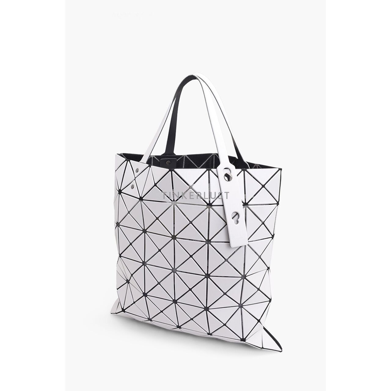 Bao Bao Issey Miyake Lucent in Light Grey Matte Tote Bag 