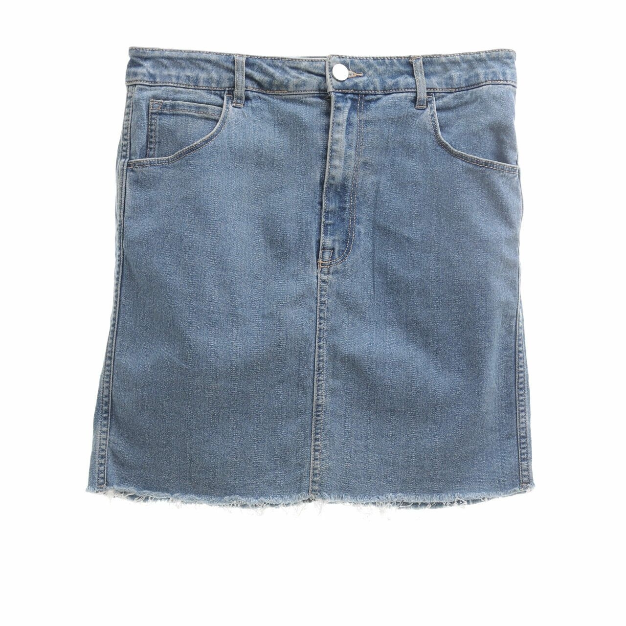 H&M Blue Denim Mini Skirt