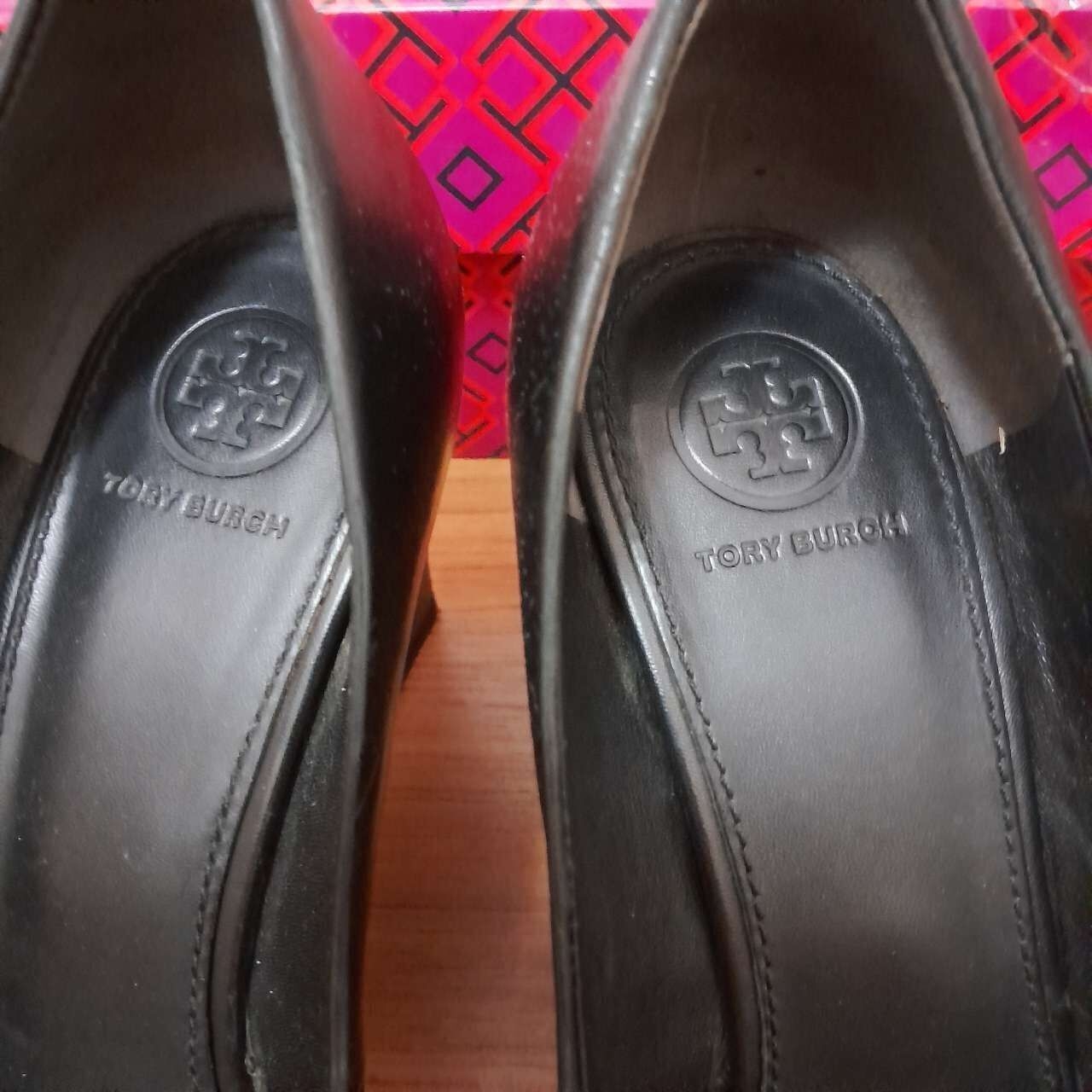 Tory Burch Black Wedges