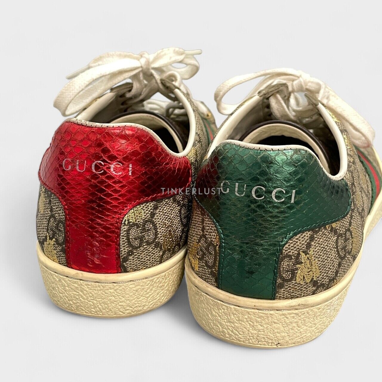 Gucci GG Supreme Ace Monogram Bees Ayers Web Multi Sneakers