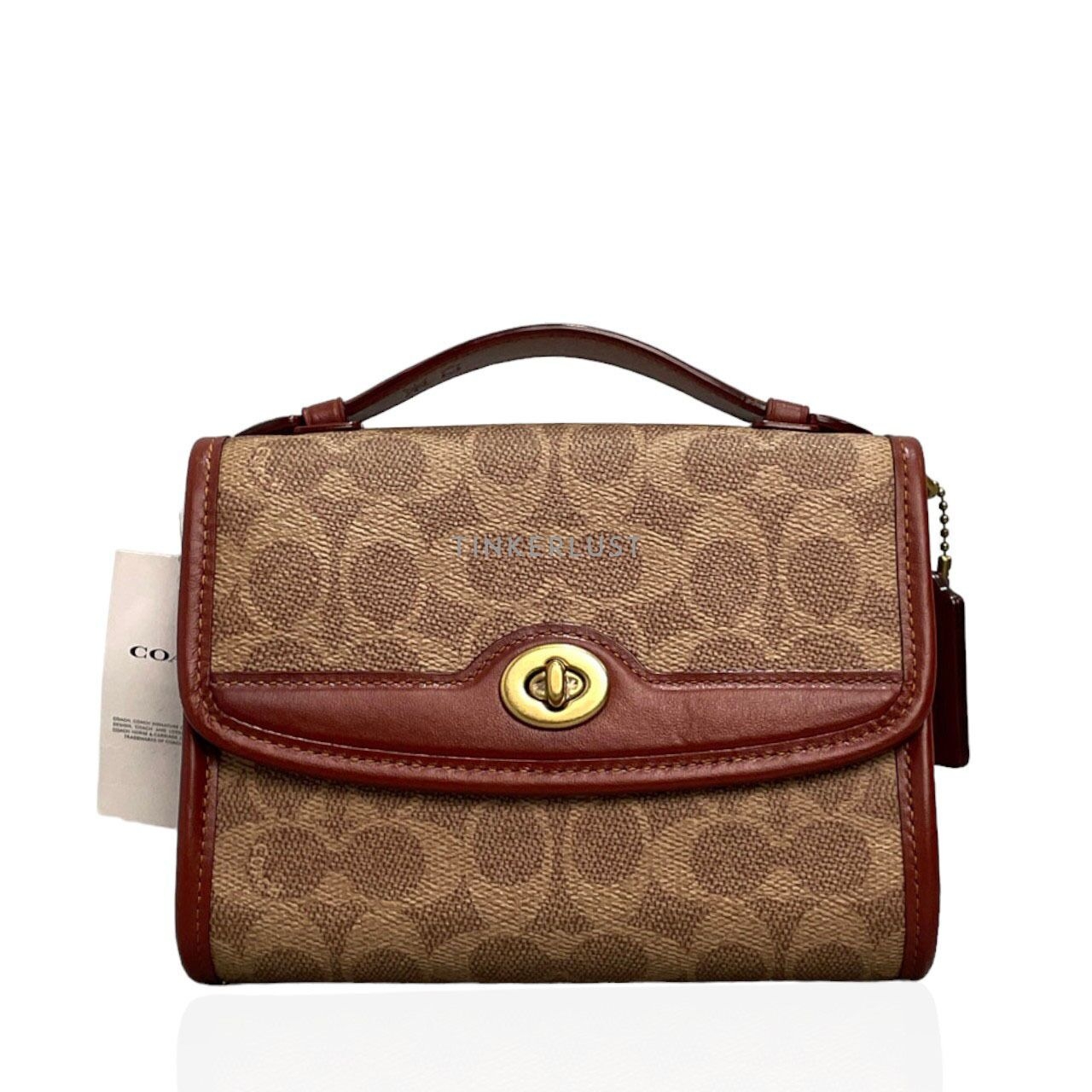 Coach C4204 Tan Rust Signature Sling Bag