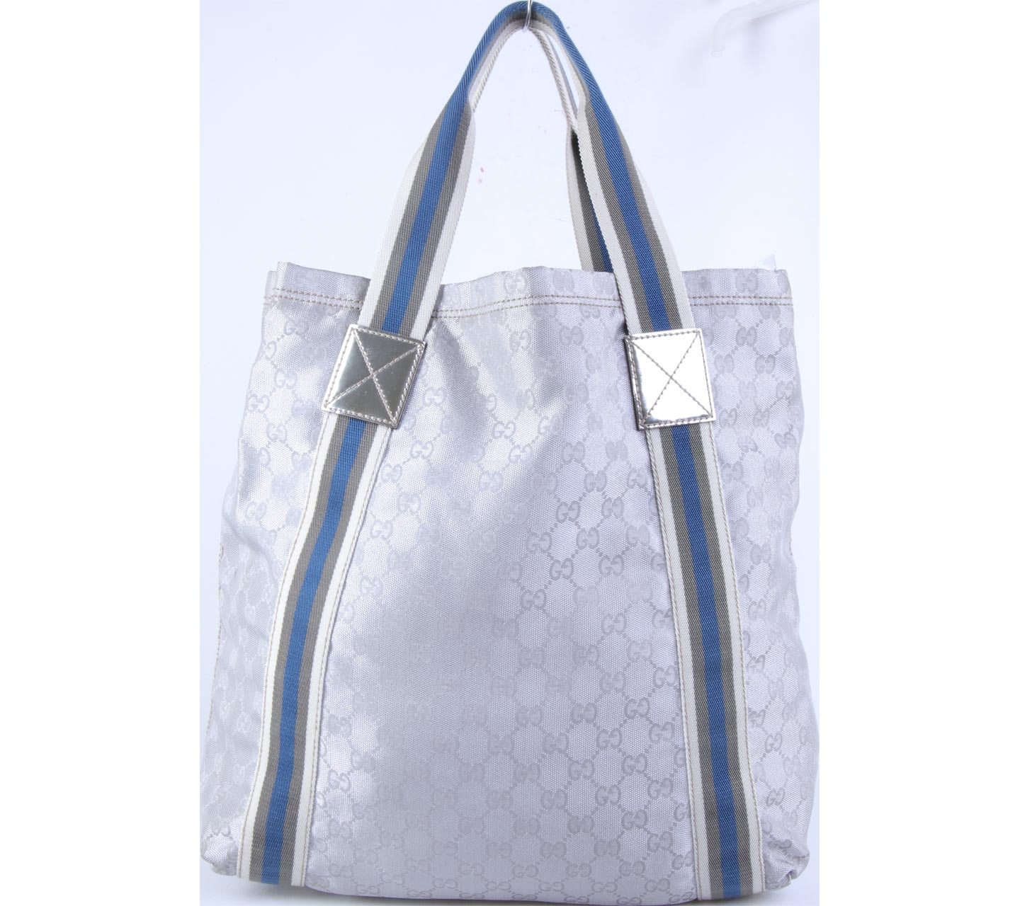 Gucci Silver GG Canvas Tote Tote Bag