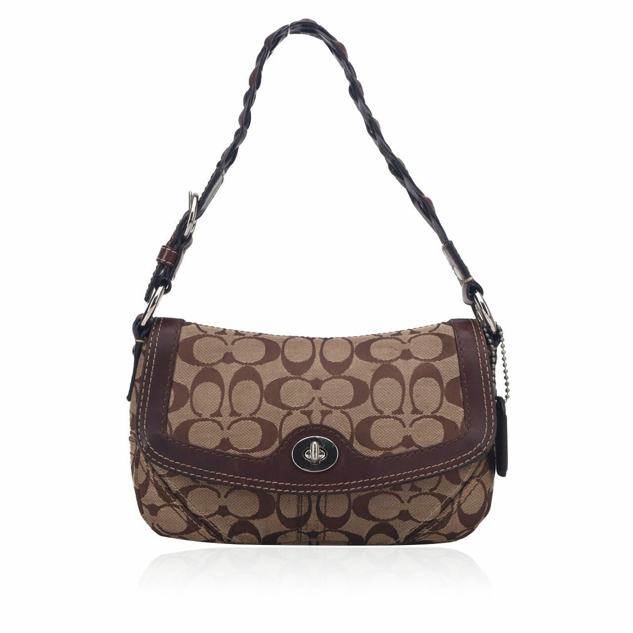 Coach Brown Canvas Shoulderbag