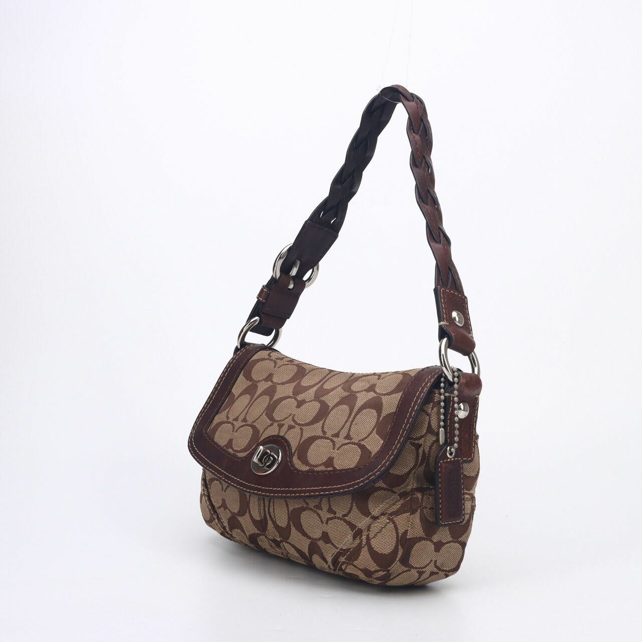 Coach Brown Canvas Shoulderbag