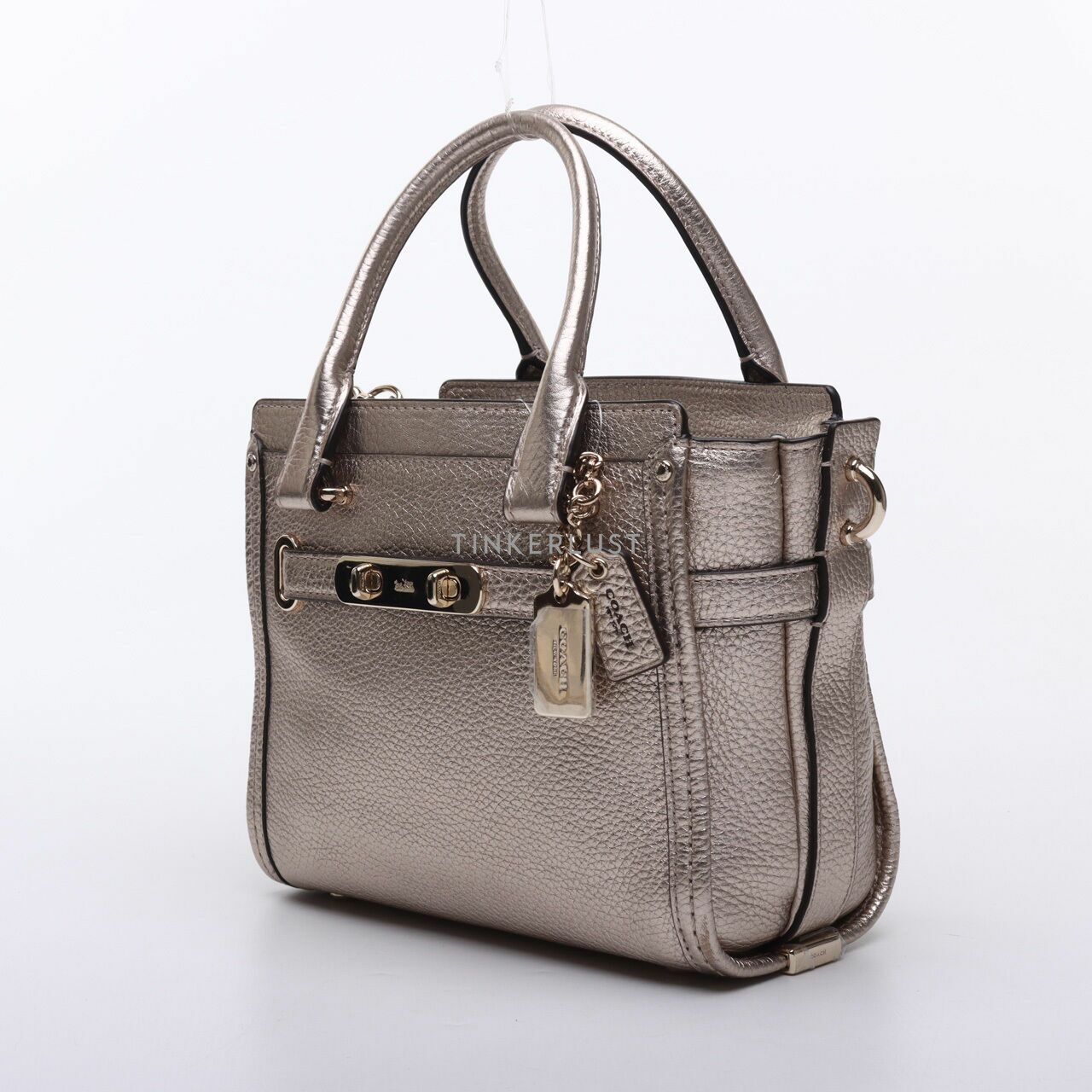 Coach Swagger 21 Platinum Satchel