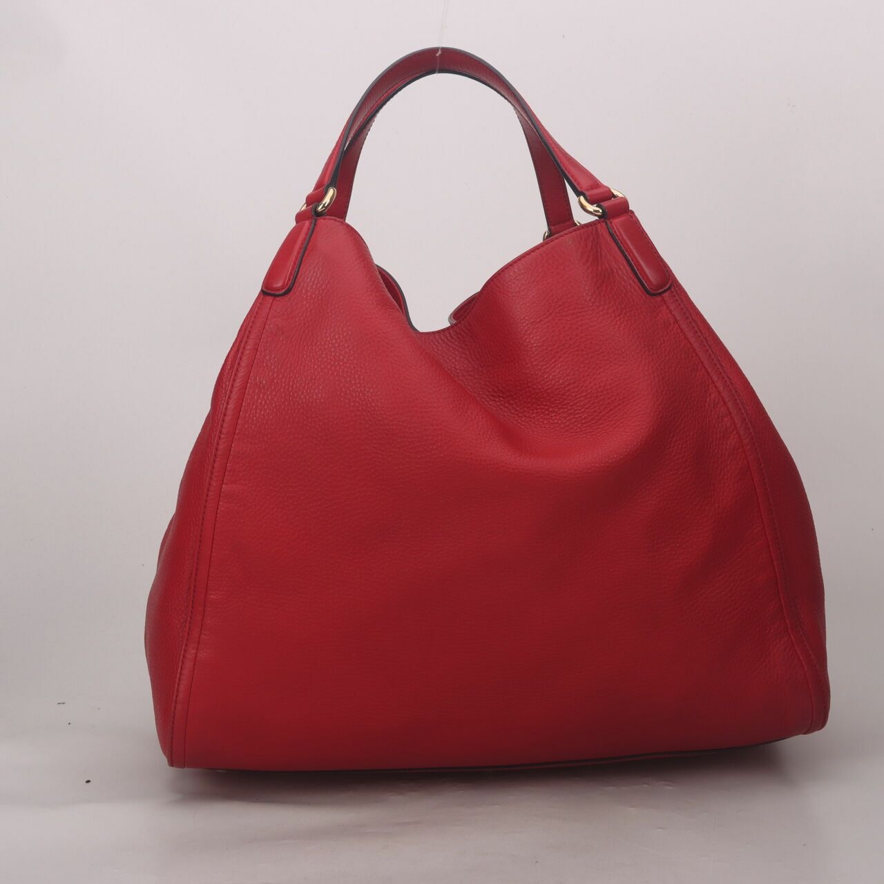 Gucci Soho Red Leather Large Hobo Handbag