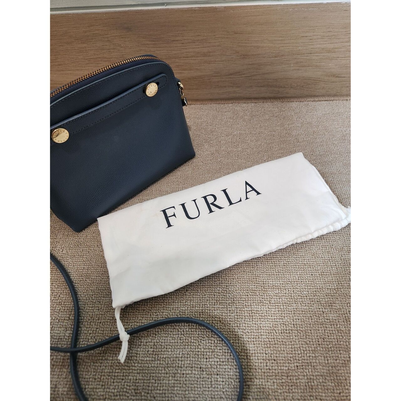 Furla Dark Blue Sling Bag